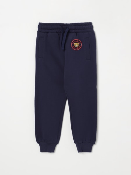Moschino: Pantalone jogging in cotone Teddy Moschino
