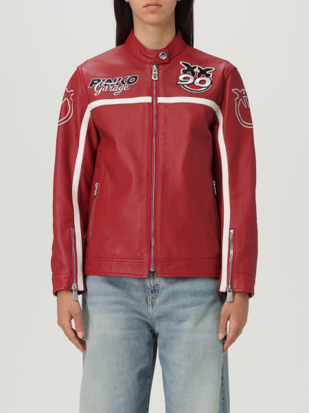 Pinko: Giubbotto biker Pinko in pelle
