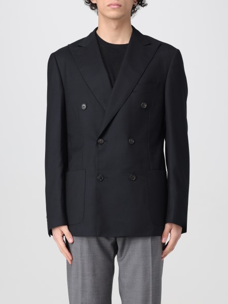 Blazer doppiopetto Corneliani in lana vergine 