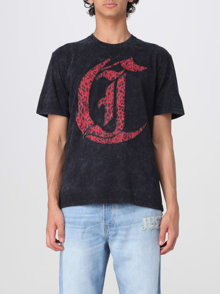 Tシャツ・カットソー JUST CAVALLI Men T-shirt Black 78OAHA08CJW71 899 JUST CAVALLI: T-shirt men - Black | Just Cavalli t-shirt