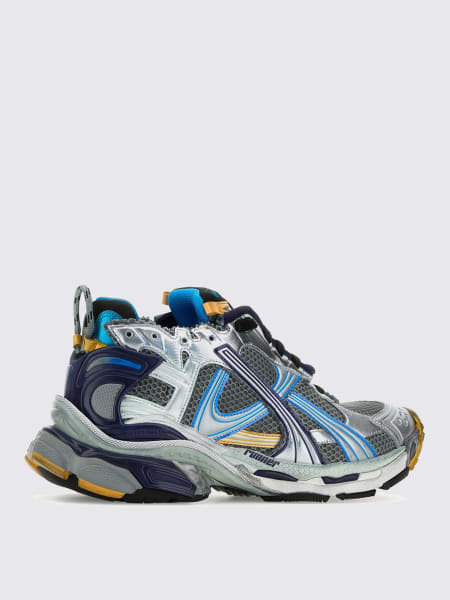 Balenciaga: Sneakers Runner multicolor in rete e gomma Balenciaga