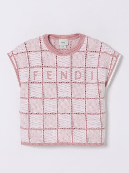 Fendi: Свитер девочка Fendi