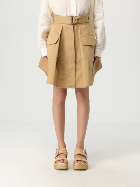 スカート ZIMMERMANN Woman Skirt Grey 3267SS251 GVSCP Designer Skirts | Floral & White Flowy Skirts | ZIMMERMANN US