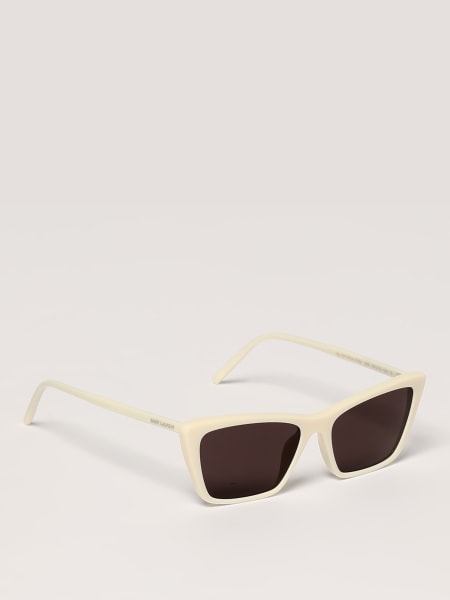 SAINT LAURENT: Sunglasses woman - Ivory | Saint Laurent
