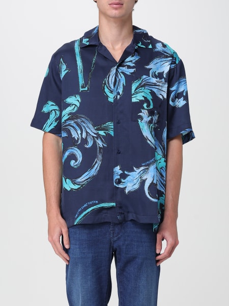 Camicia in viscosa barocca Versace Jeans Couture