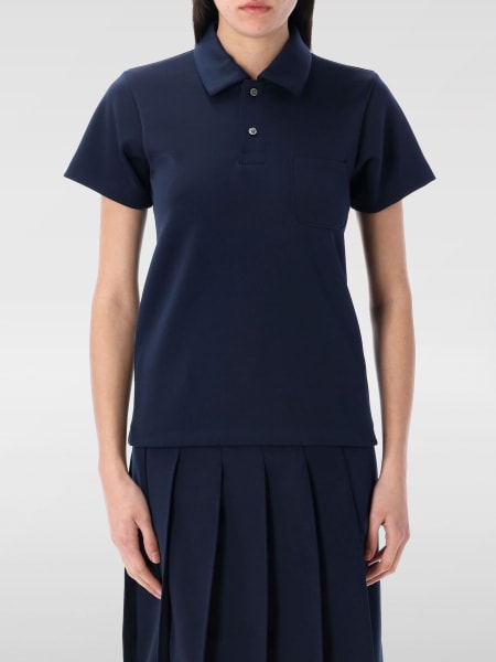 Tシャツ・カットソー COMME DES GARCONS Woman Polo Shirt Blue NOT004051 1 COMME DES GARCONS: T-shirt woman - Blue | Comme Des Garcons