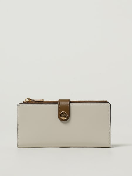 Portafoglio continental in pelle Etro>