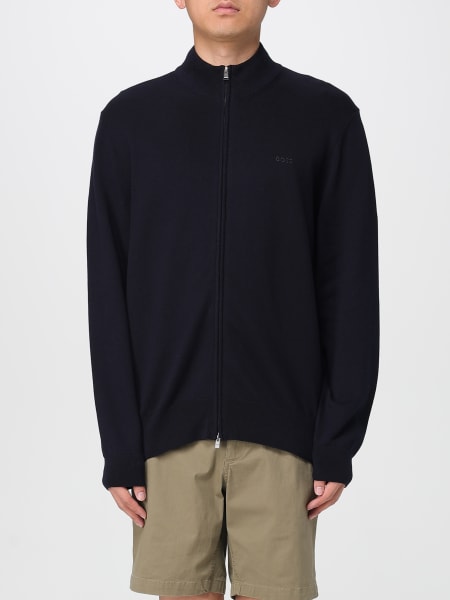 Boss: Cardigan con zip in cotone Boss