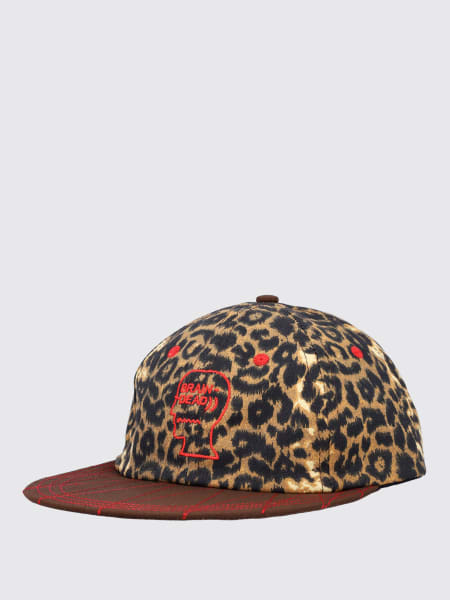 Brain Dead: Cappello Brain Dead in cotone stampa animalier
