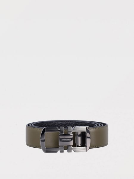 Cintura Gancini Ferragamo reversibile in pelle