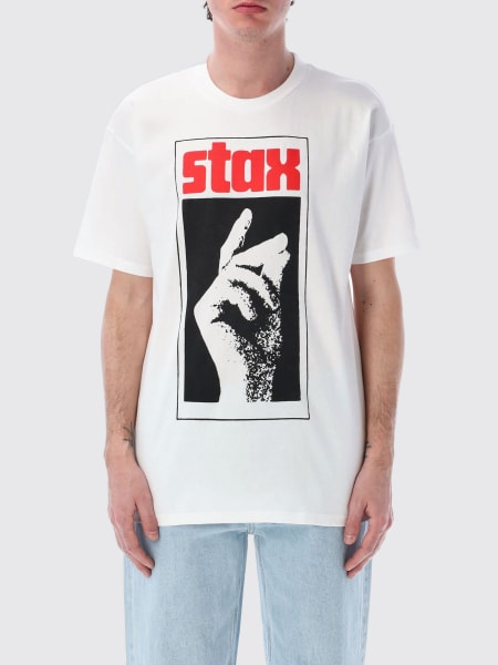 Tシャツ・カットソー HUF Men T-shirt White TS02407 WHITE HUF x Stax Snap T-Shirt – HUF Worldwide