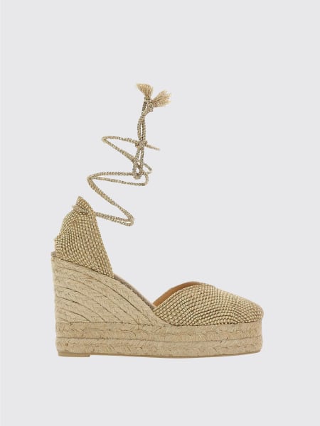 Castañer: Espadrillas Cora Castañer in canvas e rafia