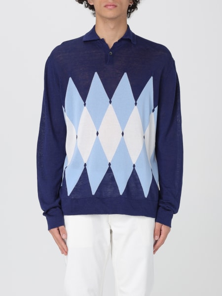 Ballantyne: Polo in maglia di cotone a rombi Ballantyne