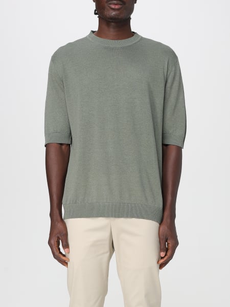 Tシャツ・カットソー ZANONE Men T-shirt Green 810184Z1353 Z4874 ZANONE: T-shirt men - Green | Zanone t-shirt 810184Z1353