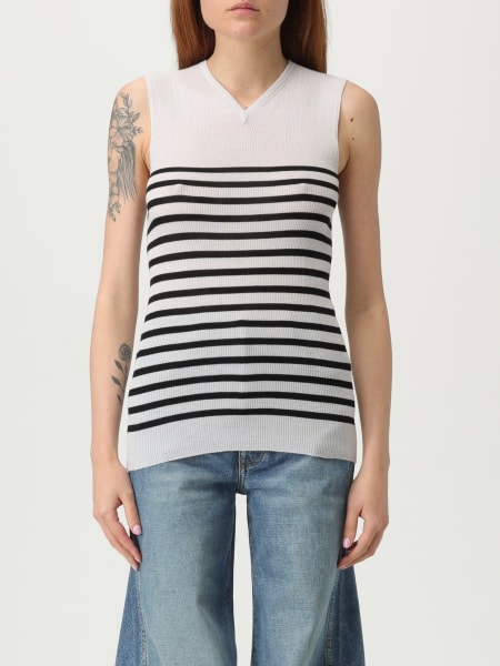 Top in maglia Khaite a righe >