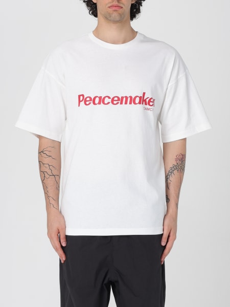 Oamc: T-shirt in cotone con stampa grafica Oamc