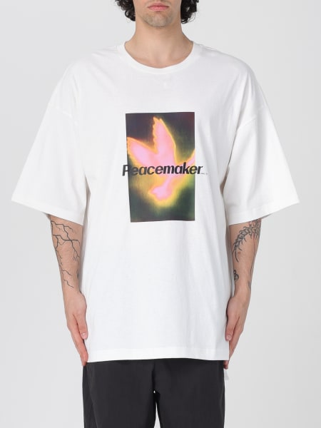 Oamc: T-shirt in cotone con stampa grafica Oamc