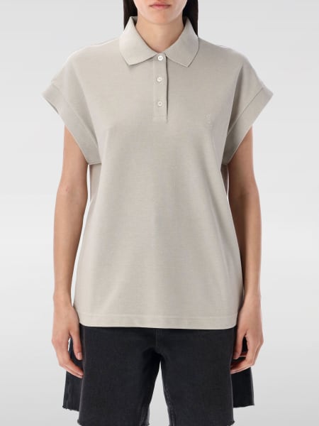 Tシャツ・カットソー SAINT LAURENT Woman Polo Shirt Grey 824091Y37HC 9124 SAINT LAURENT: Polo shirt woman - Grey | Saint Laurent polo