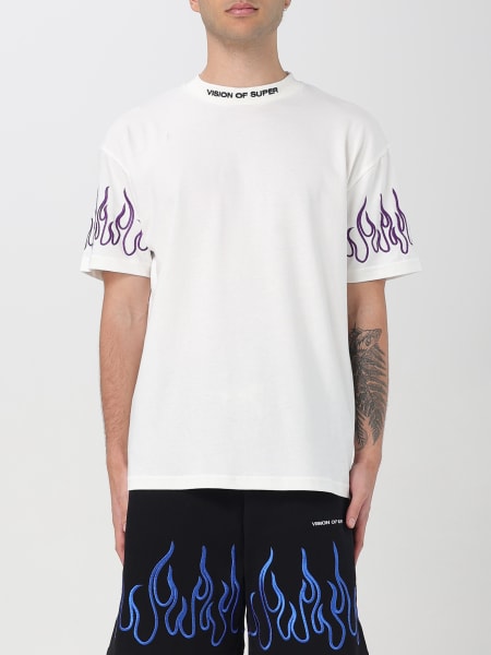 Vision Of Super: T-shirt Vision Of Super in cotone con fiamme