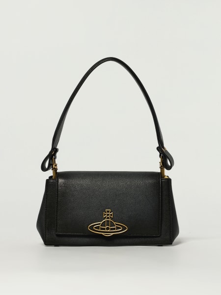 Vivienne Westwood: Borsa Hazel Vivienne Westwood in pelle a grana naturale