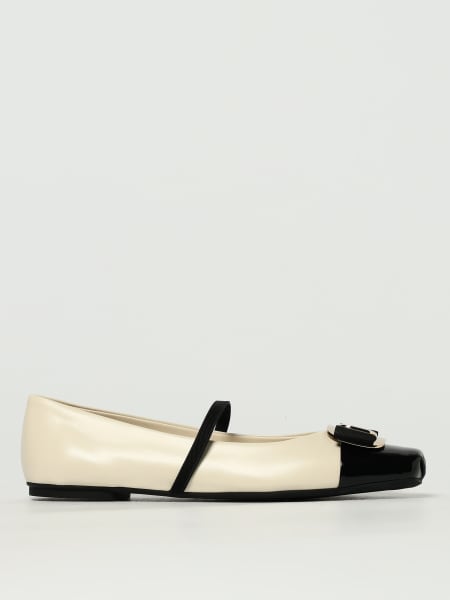 フラットシューズ FERRAGAMO Woman Ballet flats White 0777437 MASCARPONE FERRAGAMO: Ballet flats woman - White | Ferragamo ballet