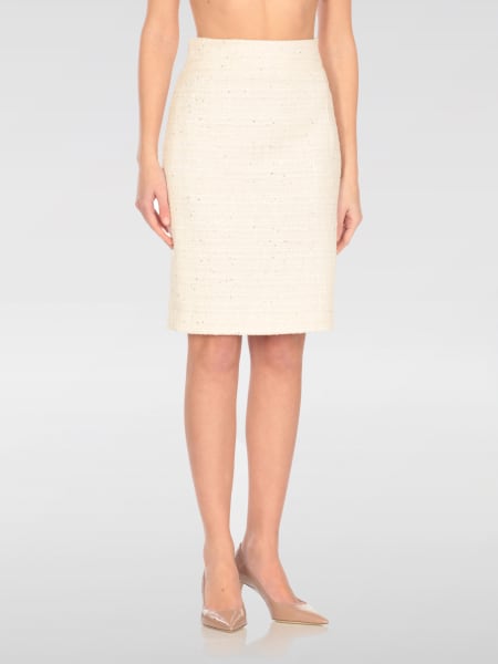 スカート TAGLIATORE Woman Skirt Ivory NELL970154 A1123 TAGLIATORE: Skirt woman - Ivory | Tagliatore skirt