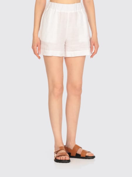 ショートパンツ 120% LINO Woman Short White 32ALIW29BR000F753000ALIW 000050 120% LINO: Short woman - White | 120% Lino short