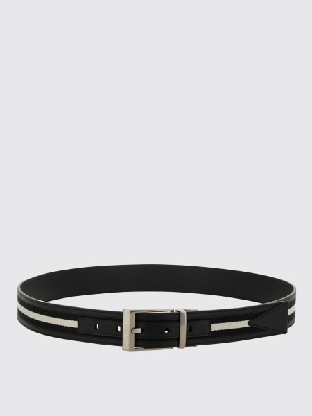 Cintura Bally in pelle a grana e nylon >
