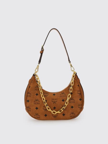 Borsa a spalla Aren Top Zipped Shoulder Bag Mcm>