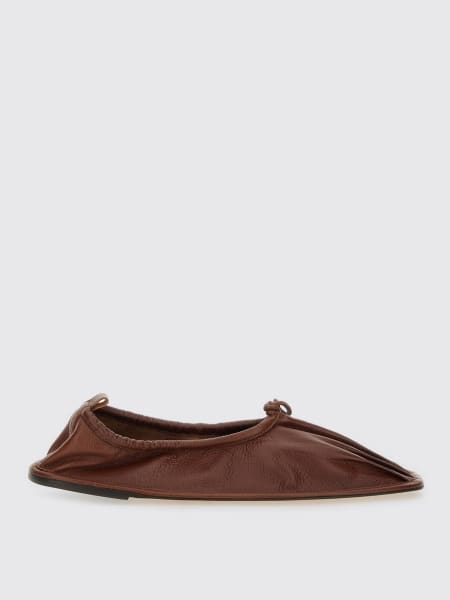 Ballerina Puntera Hereu in pelle arricciata >