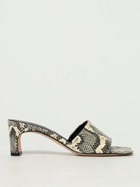 Mules Jeanie Aeyde in pelle stampa pitone >