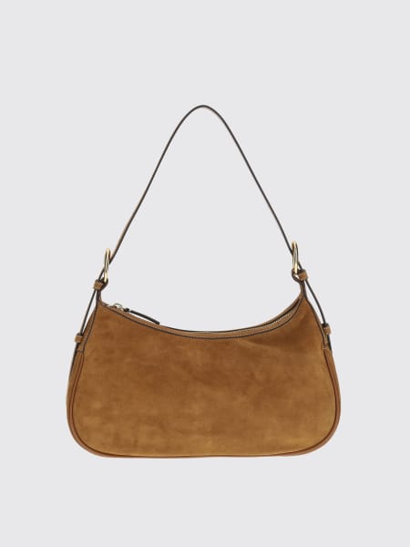 Borsa a spalla in pelle scamosciata Staud>