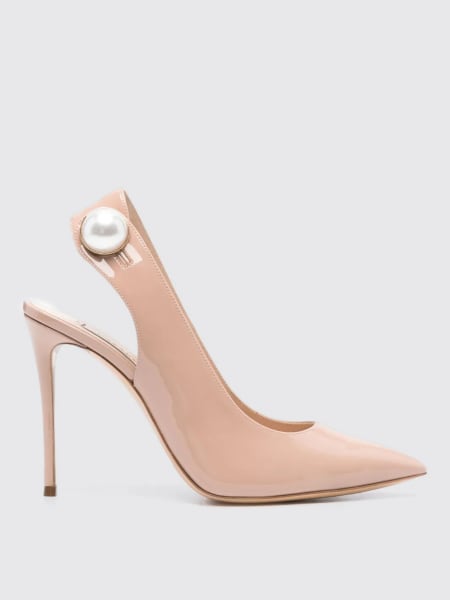 Slingback Julia Big Casadei in vernice con bottone gioiello >