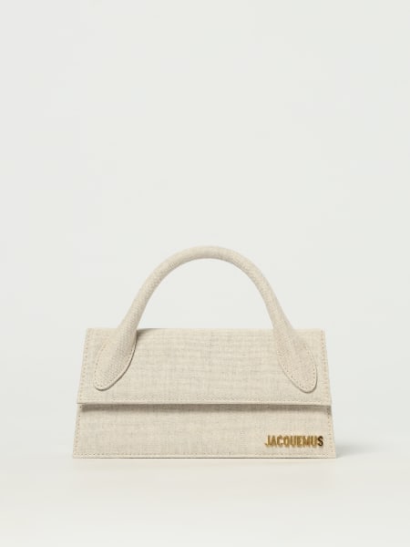 Borsa Le Bambino Long Jacquemus in canvas di cotone e lino