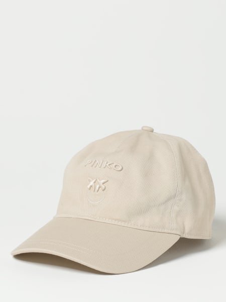 Pinko: Cappello Pinko in cotone con logo ricamato