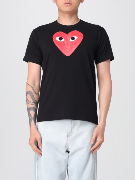 Comme Des Garçons: T-shirt Comme Des Garçons Play in cotone con monogram