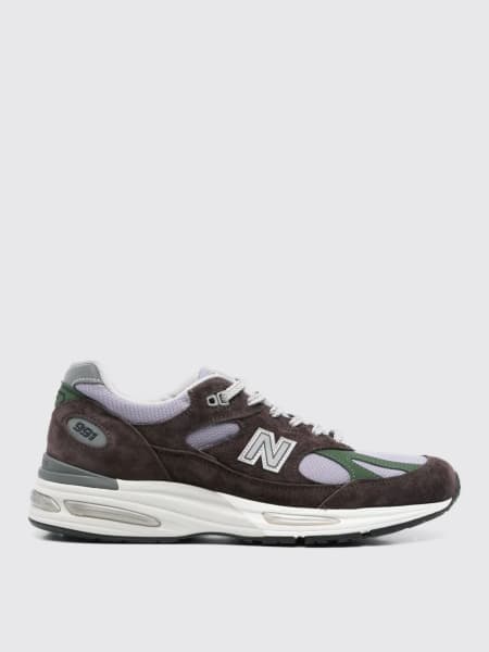 Sneakers Made in UK 991V2 New Balance in camoscio e mesh >