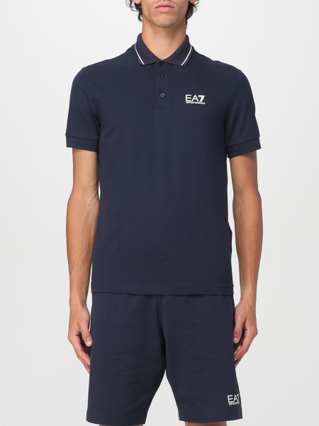 Ea7: Polo in cotone con logo Ea7