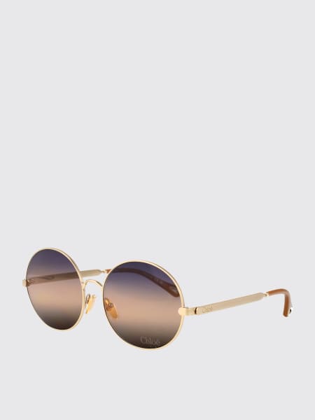 サングラス Chloe Ch0281s Sunglasses - Chloe - l - Gold Chloe CH0281S 001 - Gold Sunglasses for Woman | LookerOnline
