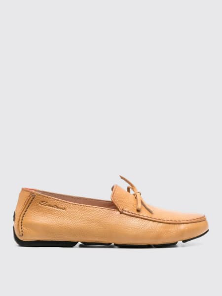 Santoni: Mocassino Santoni in pelle a grana