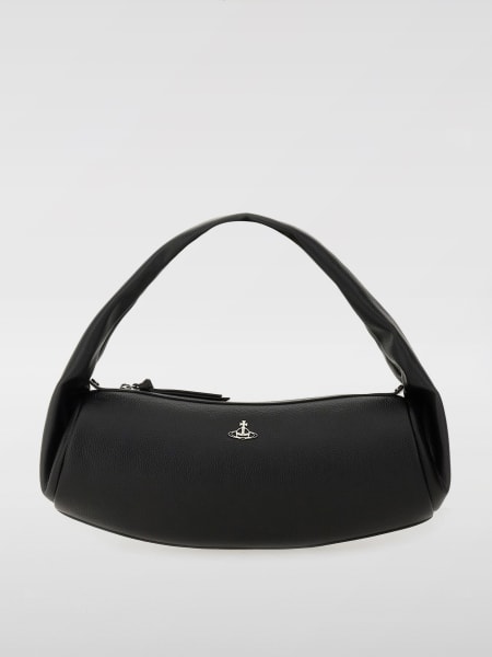 Vivienne Westwood: Borsa a spalla in pelle sintetica a grana Vivienne Westwood