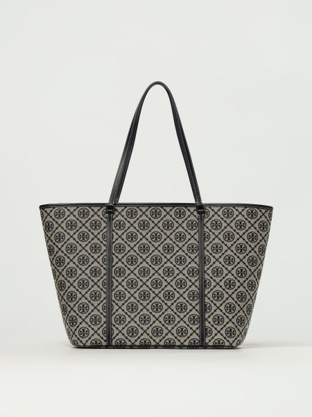 Borsa T Monogram Tory Burch in canvas jacquard