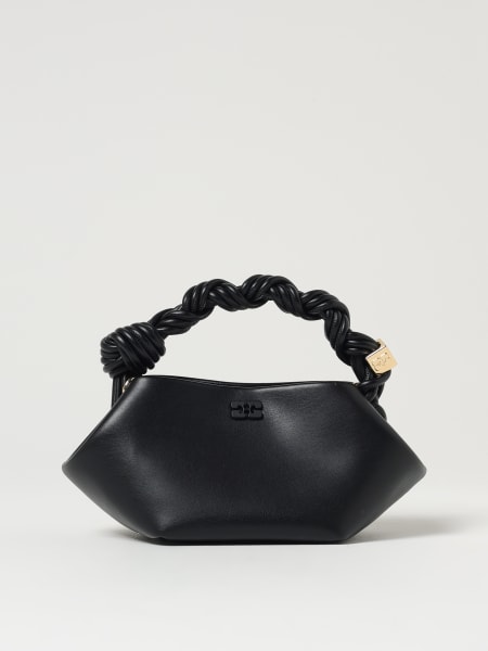 Borsa a mano Bou in pelle di vitello liscia Ganni