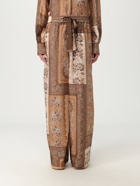 Pantalone Zimmermann in seta con stampa floreale 