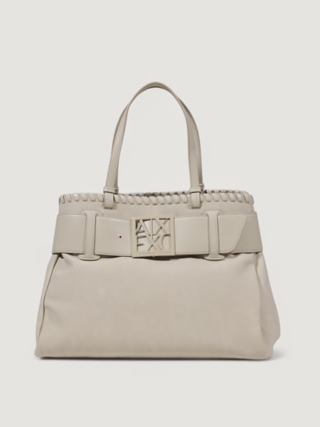 トートバッグ ARMANI EXCHANGE Woman Tote bags Beige XW000935AF13685 M8126 Armani Exchange Monogram-pattern Tote Bag In Beige | ModeSens