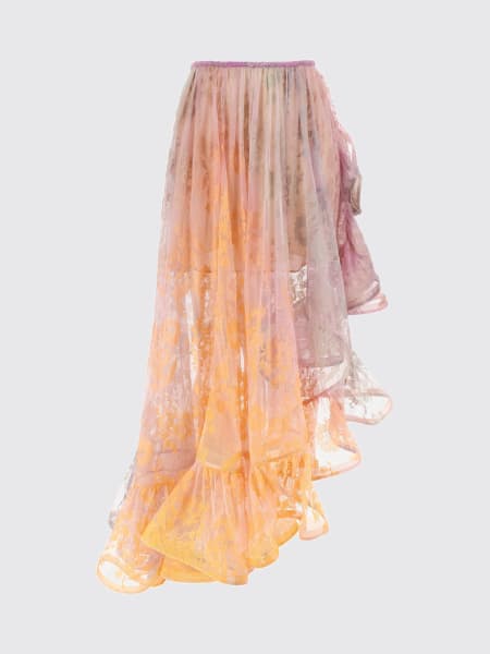 Gonna asimmetrica Zimmermann in misto cotone