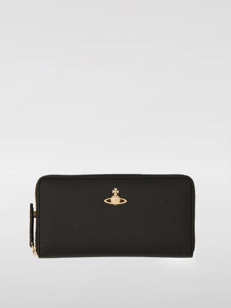 Vivienne Westwood: Portafoglio in pelle sintetica saffiano Vivienne Westwood