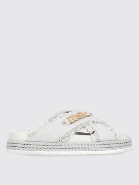 Sandalo Criss-Cross Mou in canvas di cotone riciclato >