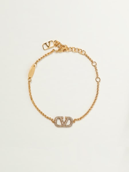 Bracciale VLogo Signature Valentino Garavani in ottone con Swarovski®
