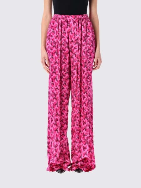 パンツ BALENCIAGA Woman Pants Fuchsia 681822TMO68 5510 Balenciaga Outlet: Pants woman - Fuchsia | Balenciaga pants